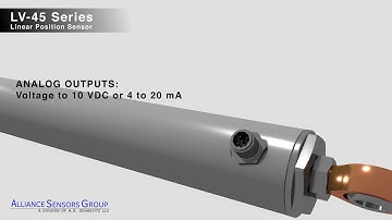 Linear Position Sensor LV-45 Series LVIT from HG Schaevitz LLC  Alliance Sensors Group