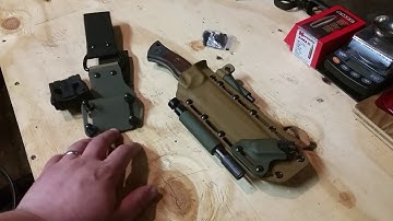 Dark Timber custom honey badger sheath