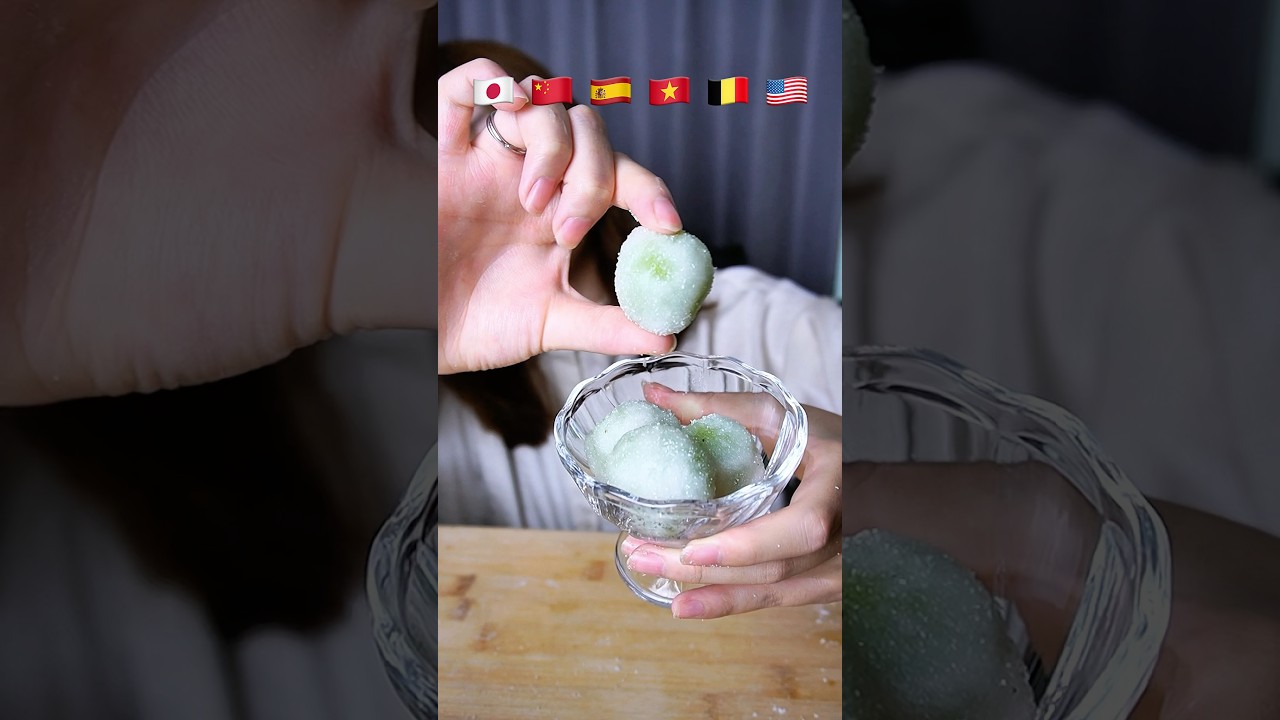 シャインマスカットを世界風アレンジして食べ比べ🍇#asmr #mukbang #シャインマスカット #sourpatchgrapes #shinemuscat