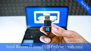 how to install windows 10 from usb flash drive! (complete tutorial)