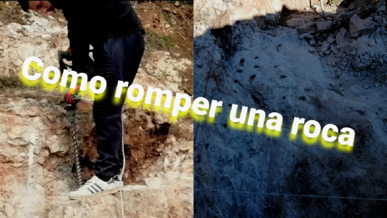 COMO ROMPER UNA ROCA CON CEMENTO EXPANSIVO - YouTube