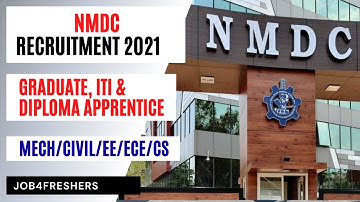 NMDC Recruitment 2022  | Degree, ITI and Diploma  | Apprentice | Apply Now! Job4freshers
