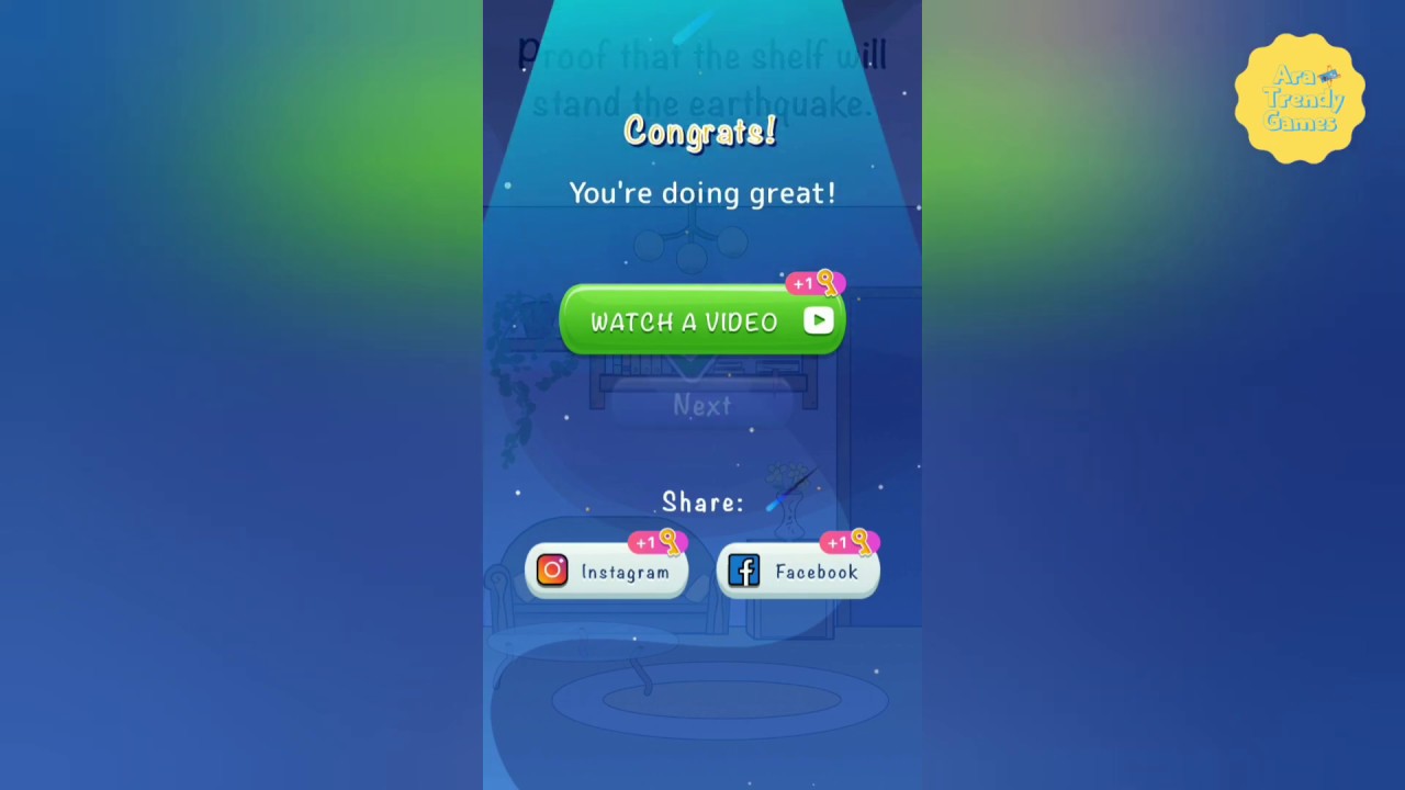 Tricky Bricky: Brain Games 3D - Level 186 - Proof That The Shelf Will Stand The Earthquake Answer