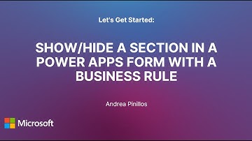 Business rule logic to hide a section in a Model-Driven App || Power Apps