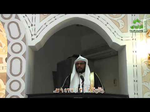 خطبة بعنوان علامة حب النبي صلى الله عليه وسلم وثمرته بتاريخ 1437 3 8 ه