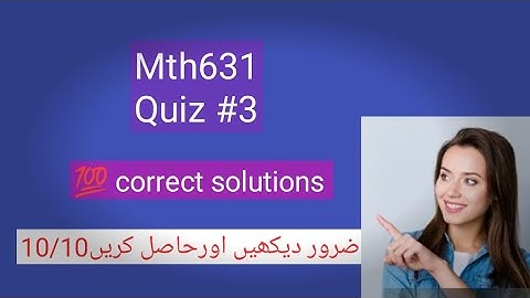 Mth631 Quiz# 3 fall |2025|