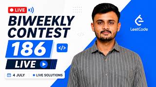 LIVE 🔴 LeetCode Biweekly Contest 186 | Solve Along | Can we solve all 4? Atul Gupta