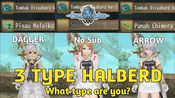 Halberd Dagger Halberd no Sub Halberd Arrow "3 Halberd.exe" - Toram Online