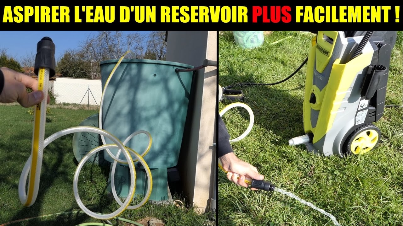 aspirer l eau d un reservoir plus facilement pour