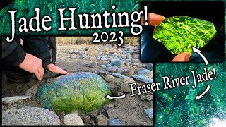 I found a *HUGE JADE* boulder on the Fraser River