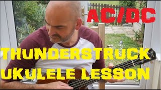 AC/DC 'Thunderstruck' Intro Ukulele Lesson