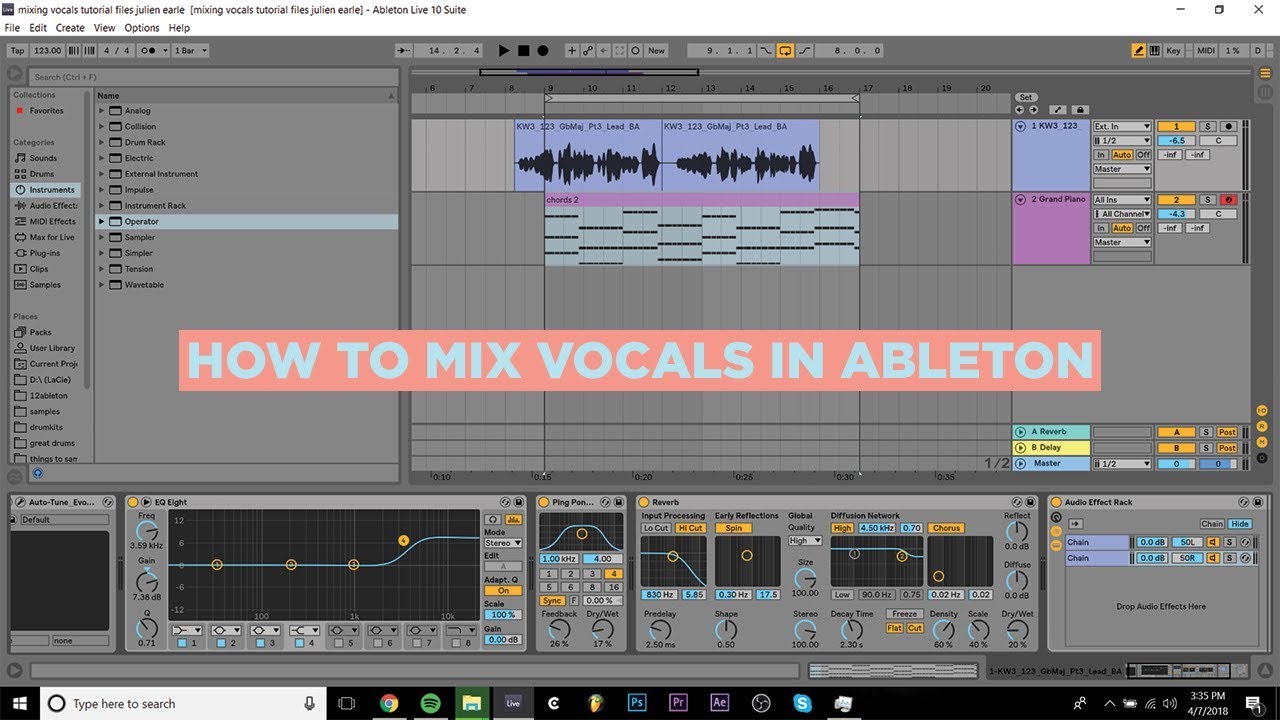 HOW TO MIX VOCALS IN ABLETON[FREE PROJECT FILE] YouTube