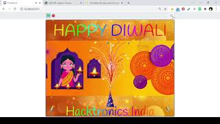 Tutorial : Make Animated Greeting Cards in Scratch 3 - Happy Diwali Greeting screenshot 1