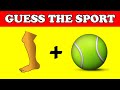 Sports quiz  guess sport from emoji  sports puzzle