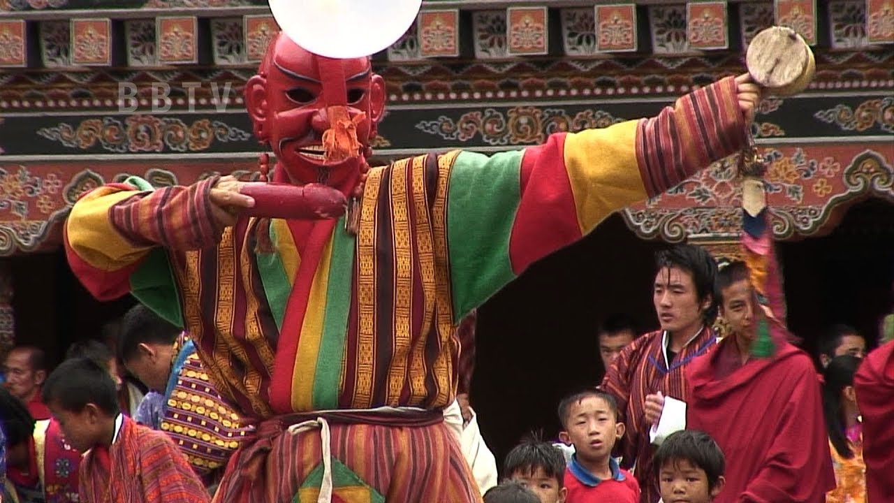 The Astaras, Bhutan's sexually inappropriate clowns.