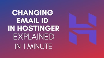 How To Change Email ID In Hostinger (2025)