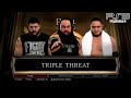 Wwe 2k17 ps3  bray wyatt vs kevin owens vs samoa joe  triple threat elimination ko match