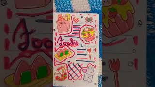 Tiny journal 🎉🎉 #foodie #stickers #journal