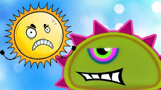 Суровый ЛИЗУН ГЛАЗАСТИК в Мегаполисе ФИНАЛ Игра Mutant Blobs Attack Lion Boy