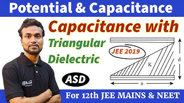 JEE 2019_A parallel plate capacitor is made of two square plates of side 