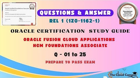 Oracle Fusion Cloud Applications HCM Foundations Associate Oracle Certification DUMP | HCM Dump