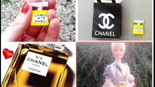 [DIY n°3] Realistic Miniature CHANEL Shopping Bag and CHANEL Parfum Nº5