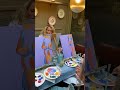Abstract Painting Hen Party🫧 | Brush &amp; Bubbles #shorts