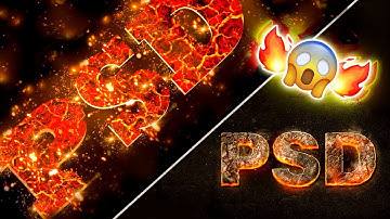 Magma / Lava / Fire Burning Effect Tutorial Photoshop