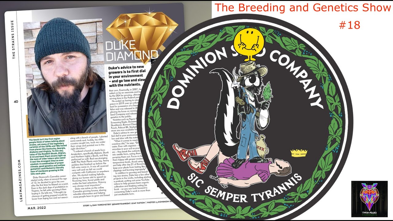 The Breeding and Genetics Show #18 - Duke Diamond w/ Chad Westport : Spider Farmer UVR40