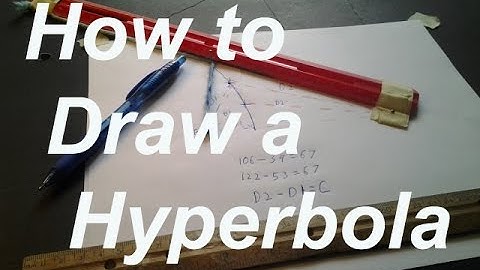How to Draw a Hyperbola Using String and a Ruler - Tutorial