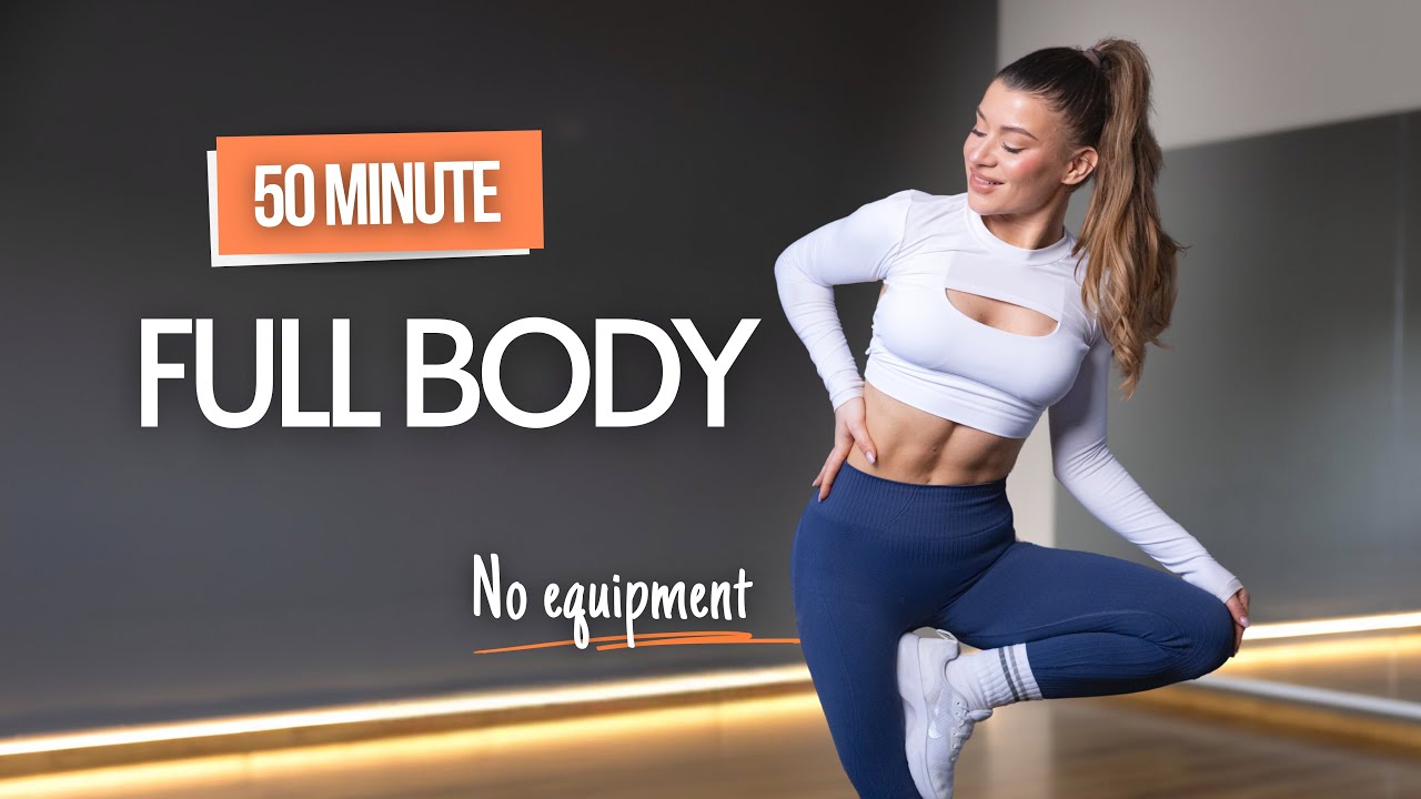 50 min Full Body high intensity workout 💪🏼 No equipment | Julia Mazur