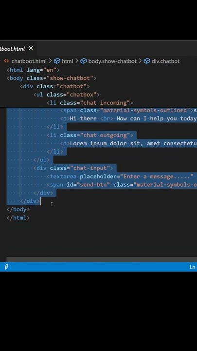 💬 Chatbot UI Design Using HTML, CSS & JavaScript | Part 1 🚀 | AI ...