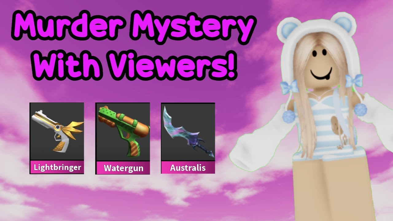 Murder Mystery 2 | PLAYING WITH VIEWERS 🔴 - YouTube