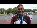 Conrad Scheibner Interview beim Kanu World Cup in Duisburg