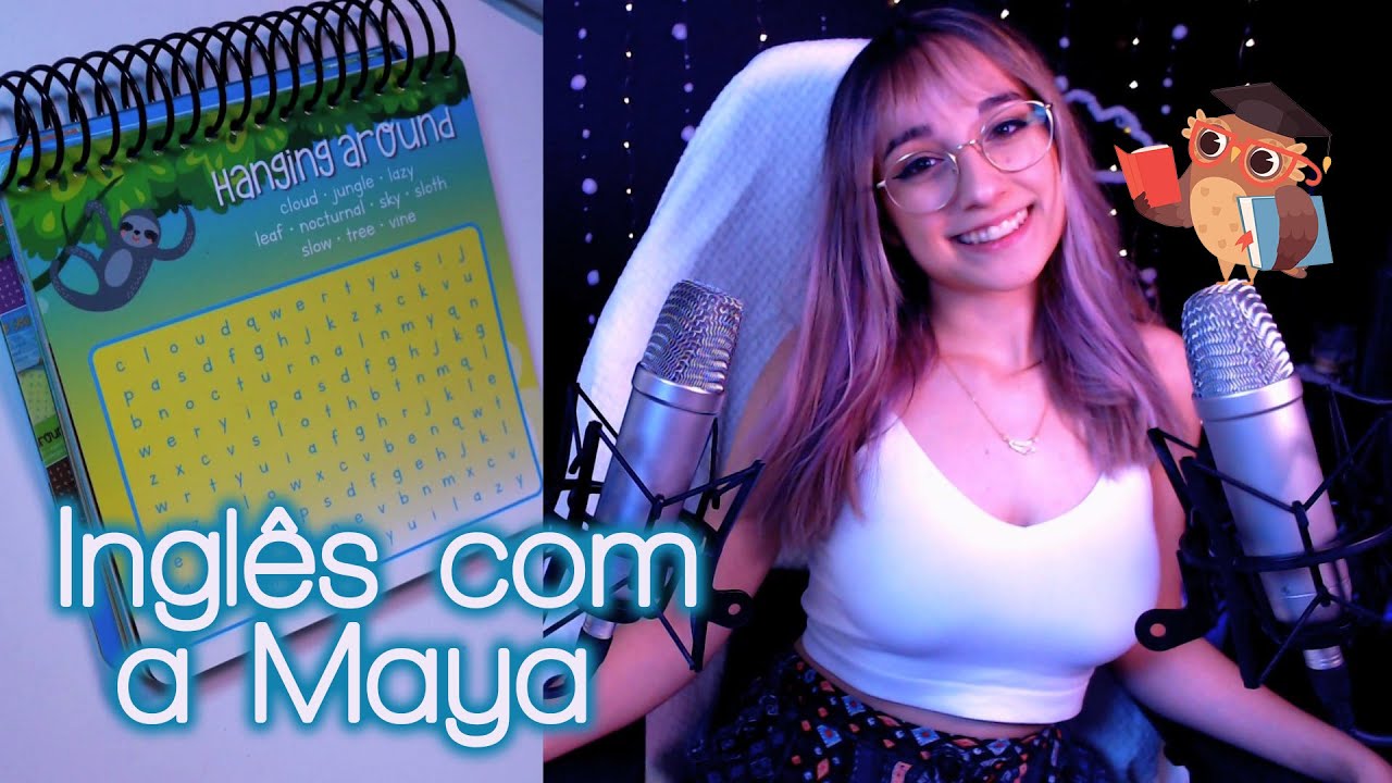 ASMR Português | Aulas de Inglês Básico com a Maya! 😍 3ª Aula!