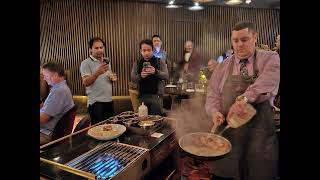 🔥 Amazing Hibachi Dining Experience in Las Vegas | Chef's Fire Show & Delicious Food 🍤🥩