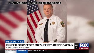 Funeral to be held for Spartanburg County Sheriff's Office captain