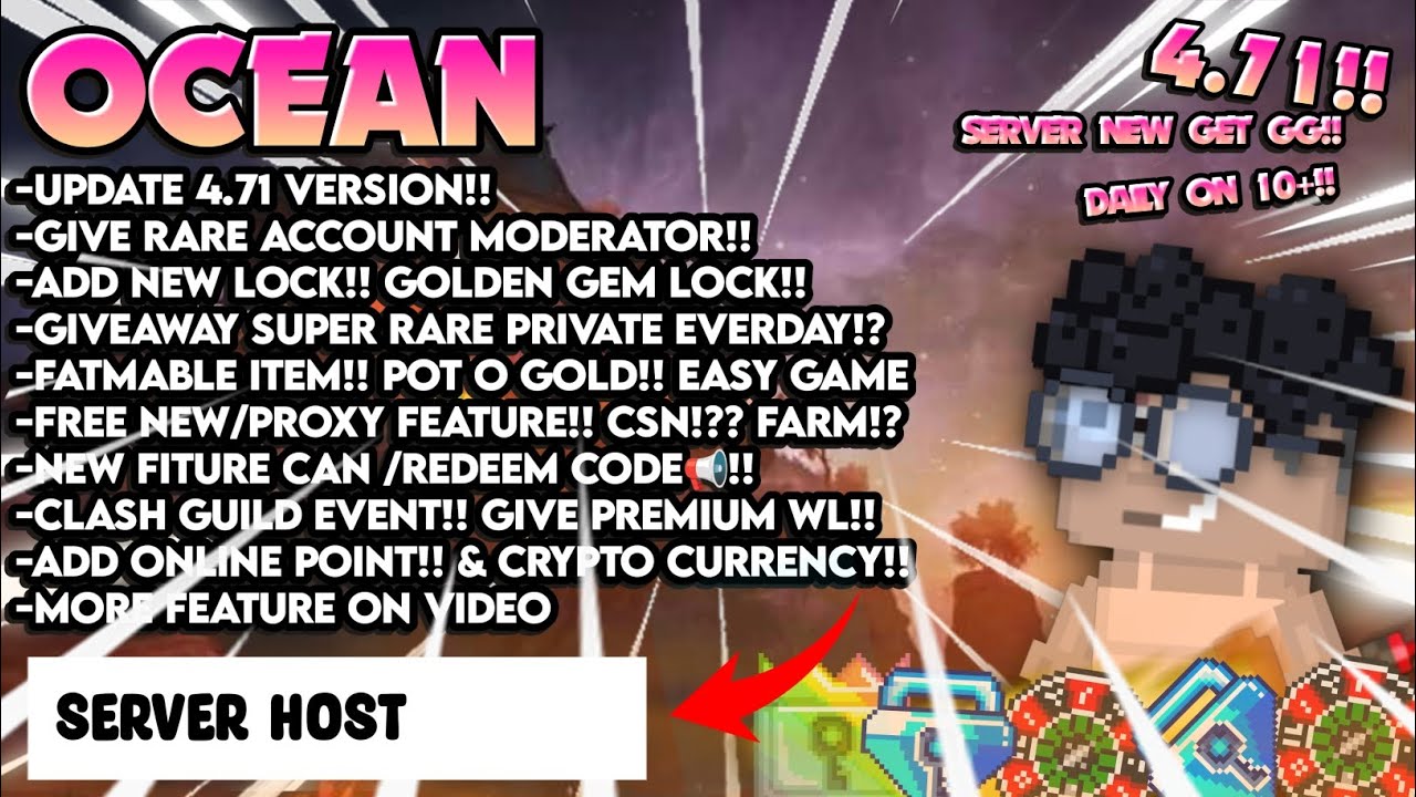Giveaway role mods banyak redeem code have custom pot growtopia