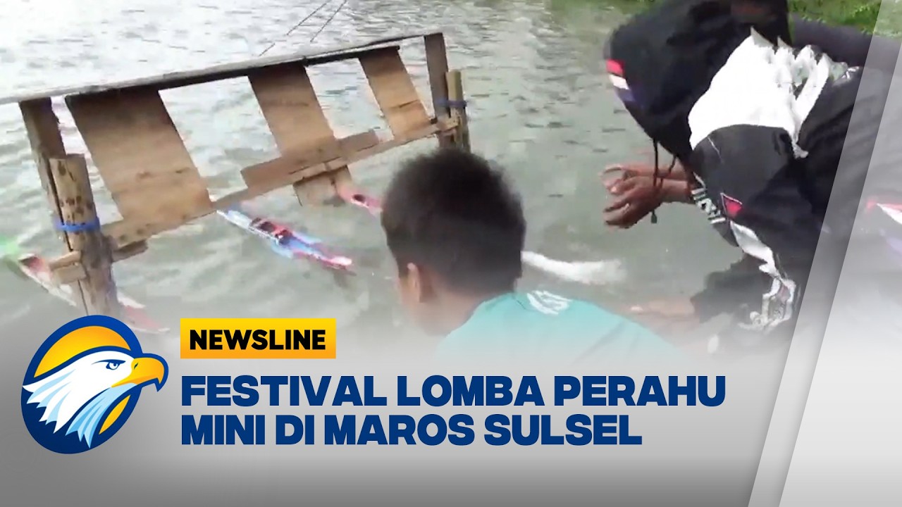 Gelaran Festival Lomba Perahu Jolloro Mini di Maros - [Newsline]