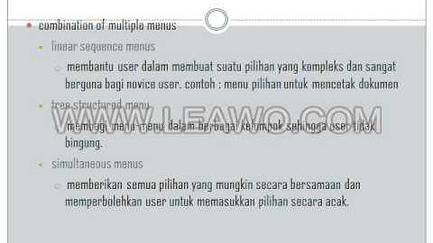Interaksi Manusia dengan Komputer, Materi IMK-MENU [Dewi Patimah/ Dosen Ifan Rizqa] Udinus