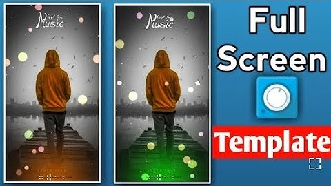 Full Screen Avee Player Template | Avee Player Full Screen Template | Full screen Status kaise banay