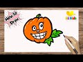 How to Draw: a pumpkin cute