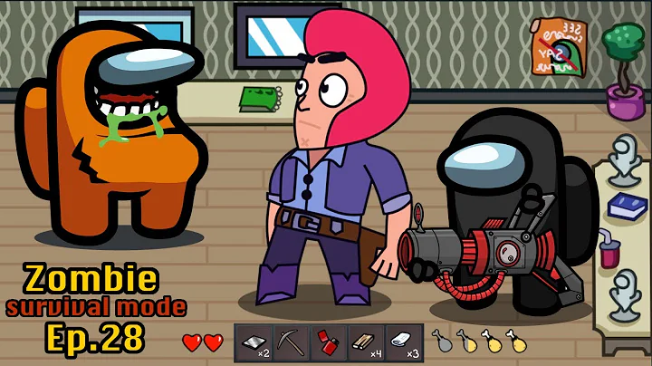 Survival Mode 🛠 Brawl Stars vs Among Us Zombie - Ep 28 - Animation