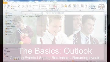 1 Outlook Calendar: Events I Reminders I Setting Recurring Events