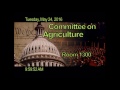 Subcommittee – Public Hearing RE: Focus on the Farm Economy: A View from the Barnyard