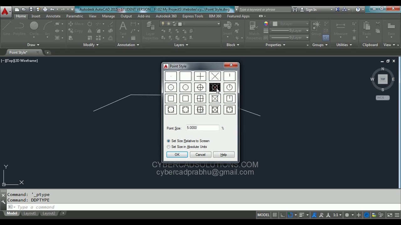 1. Point Style trong AutoCAD là gì?