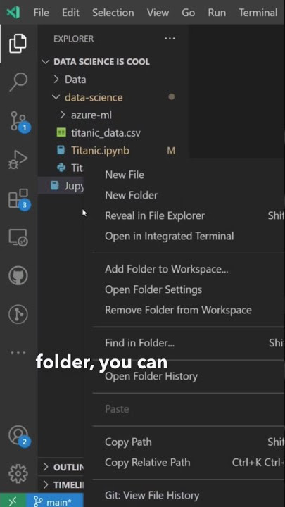 Create a Jupyter Notebook in VS Code!