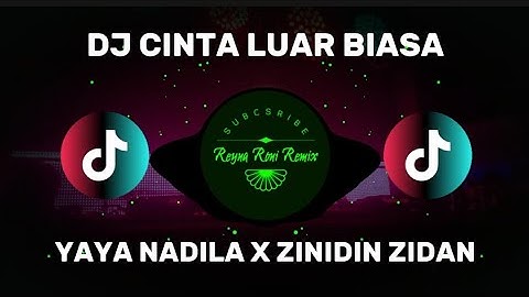 DJ CINTA LUAR BIASA - YAYA NADILA X ZINIDIN ZIDAN (DJ TERBARU FULL BASS VIRAL DI TIKTOK) 