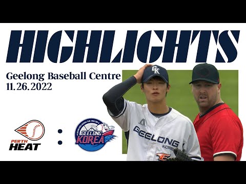 [3라운드 3차전] &amp;#39;전현직 한화이글스 선발 맞대결&amp;#39; <strong>퍼스</strong> 히트 vs 질롱 코리아 H/L 2022.11.26