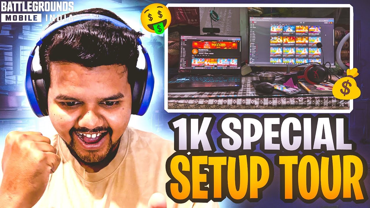 BUDGET Gaming Setup 🔥 | 1K Special Setup Tour😱 | BGMI Streamer Life ...